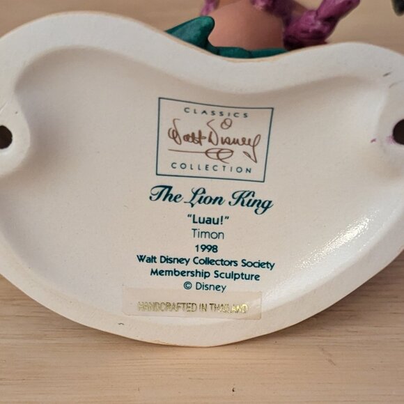 WDCC Timon Luau from "The Lion King" New in Box with COA - Picture 7 of 12